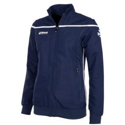 Damska kurtka Reece Varsity granatowo-biało-niebieska. Białe kurtki damskie REECE, m, bez wzorów, z poliesteru, bez kaptura, na fitness i siłownię. Za 204.99 zł.