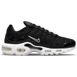 Buty do chodzenia damskie Nike Air Max Plus. Czarne obuwie sportowe damskie Nike, bez wzorów, z materiału, trekkingowe, nike air max. Za 635.00 zł.