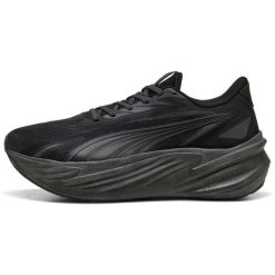 Buty sportowe Puma Maxima Pro. Czarne obuwie sportowe damskie Puma, bez wzorów, z materiału, trekkingowe. Za 490.00 zł.