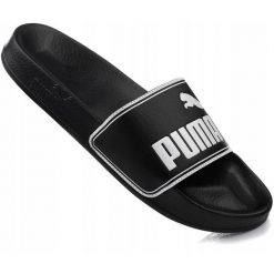 Klapki sportowe na basen czarne PUMA LEADCAT. Czarne klapki damskie Puma, bez wzorów. Za 79.00 zł.