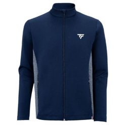 Bluza tenisowa męska Tecnifibre Tour. Niebieskie bluzy męskie TECNIFIBRE, m, bez wzorów, z dresówki, bez kaptura. Za 599.00 zł.