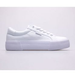 Buty Lee Cooper LCW-22-31-0884L białe. Białe obuwie sportowe damskie bez wzorów, z gumy, bez zapięcia. Za 208.16 zł.