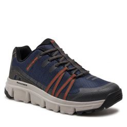 Sneakersy Skechers. Niebieskie trampki i tenisówki chłopięce Skechers, bez wzorów, bez zapięcia. Za 269.99 zł.
