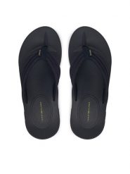 Tommy Hilfiger Japonki Molded Hilfiger Lth Beach Sandal FM0FM05802 Granatowy. Niebieskie klapki męskie Tommy Hilfiger, z syntetyku. Za 209.99 zł.