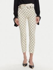 Elisabetta Franchi Spodnie materiałowe PA-S71-51E2 Écru Regular Fit. Spodnie materiałowe damskie Elisabetta Franchi, s, bez wzorów, z materiału. Za 899.99 zł.