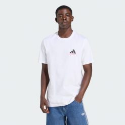 Koszulka Messi Icon Graphic. Białe koszulki sportowe męskie Adidas, xl, bez wzorów, z bawełny, bez kołnierzyka, bez ramiączek, do piłki nożnej. Za 179.00 zł.