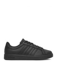 Adidas Sneakersy CEO-Streettalk J JS2690 Czarny. Czarne buty sportowe dziewczęce Adidas, bez wzorów, ze skóry, bez zapięcia. Za 219.99 zł.