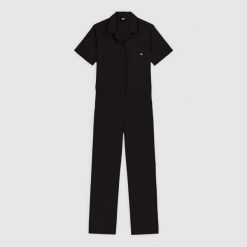 Kombinezon Dickies z krótkim rękawem czarny. Czarne spodnie sportowe męskie Dickies, bez wzorów. Za 380.66 zł.