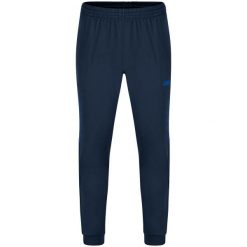 Damskie spodnie dresowe Jako polyester Challenge. Niebieskie spodnie sportowe damskie Jako, bez wzorów, z dresówki, do piłki nożnej. Za 148.50 zł.