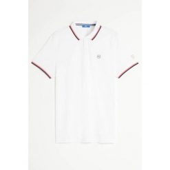Koszulka polo męska TBS Yvanepol. Niebieskie koszulki polo męskie TBS, l, bez wzorów, bez kołnierzyka, bez ramiączek, żeglarskie. Za 299.00 zł.