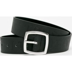 Trussardi Jeans - Pasek skórzany. Czarne paski damskie TRUSSARDI JEANS, w paski, z jeansu. W wyprzedaży za 219.90 zł.