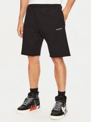 Off-White Szorty sportowe OMCI006S22FLE0151001 Czarny Regular Fit. Czarne krótkie spodenki sportowe męskie OFF-WHITE, m, bez wzorów, z bawełny. Za 1,009.00 zł.