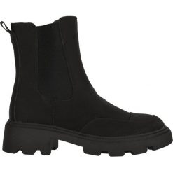 Skórzane botki dla kobiet Athlecia Aaliyah. Brązowe botki damskie Athlecia, z materiału, sportowe, z otwartym noskiem, przed kolano, bez obcasa, bez zapięcia. Za 235.50 zł.