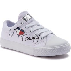 Trampki TOMMY HILFIGER - Low Cut Lace-Up Sneaker White M T3A4-30260-0616 White 100. Trampki i tenisówki dziewczęce marki Tommy Hilfiger. Za 259.00 zł.