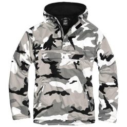 Kurtka kangurka męska Brandit Zimowa Windbreaker Urban (Metro). Białe kurtki męskie Brandit, m, bez wzorów, z polaru, bez kaptura, rowerowe. Za 236.25 zł.
