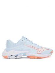 Mizuno Buty halowe Wave Lightning Elite V1GC2600 Niebieski jasny. Niebieskie obuwie sportowe damskie Mizuno, bez wzorów, z materiału. Za 689.99 zł.