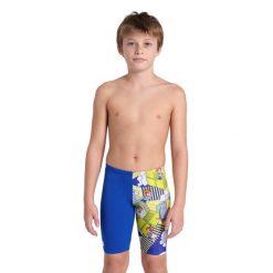 Spodenki Treningowe Arena Fantasize Swim Jammer Junior. Niebieskie kąpielówki dla chłopców Arena, m, bez wzorów, na fitness i siłownię. Za 117.84 zł.