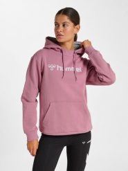 Bluza damska z kapturem Hummel Mover. Fioletowe bluzy damskie Hummel, na jesień, l, bez wzorów, z bawełny, z kapturem. Za 148.50 zł.