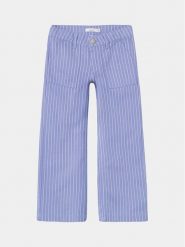 NAME IT Spodnie materiałowe Bella 13224809 Niebieski Wide Leg. Niebieskie spodnie materiałowe dla dziewczynek Name it, bez wzorów, z bawełny. Za 119.99 zł.
