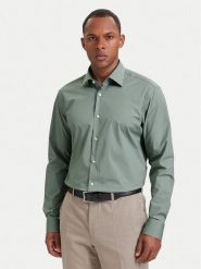 BOSS Koszula 50473265 Zielony jasny Regular Fit. Zielone koszule męskie Boss, m, bez wzorów, z bawełny, biznesowe, bez kołnierzyka, bez ramiączek. Za 399.99 zł.