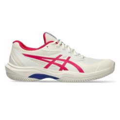 Damskie buty do tenisa Asics Game FF Clay/Oc. Białe obuwie sportowe damskie Asics, bez wzorów, tenisowe. W wyprzedaży za 344.50 zł.