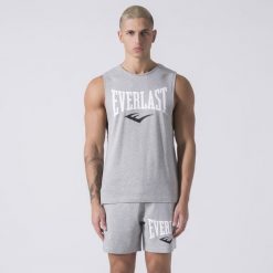 Koszulka bokserska Everlast. Koszulki sportowe męskie Everlast, m, bez wzorów, z bawełny, bez kołnierzyka, bez ramiączek. Za 69.99 zł.