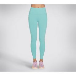 Odzież Damskie Skechers. Niebieskia legginsy damskie Skechers, bez wzorów. Za 180.99 zł.