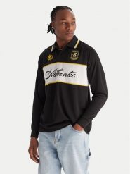 Kappa Polo Authentic Odran 321Y3PW Czarny Regular Fit. Czarne koszulki polo męskie Kappa, m, bez wzorów, z syntetyku, bez ramiączek. Za 169.99 zł.