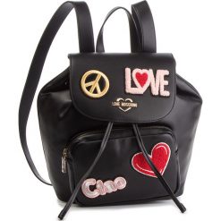 Plecak LOVE MOSCHINO - JC4082PP17LJ0000 Nero. Czarne plecaki damskie Love Moschino, ze skóry ekologicznej. Za 959.00 zł.