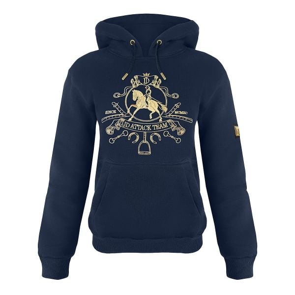 Bluza jeździecka JD ATTACK Royal. Brązowe bluzy damskie JD ATTACK, l, bez wzorów, z bawełny, bez kaptura, na fitness i siłownię. Za 229.00 zł.