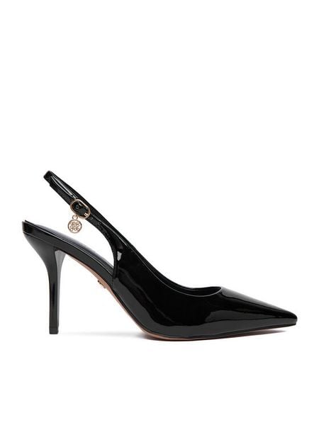 Nine West Szpilki CEO-CD25-316-1 Czarny. Czarne szpilki damskie Nine West, bez wzorów, bez obcasa, bez zapięcia. Za 229.99 zł.