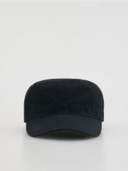 Czapka patrolówka - czarny. Czarne czapki i kapelusze męskie Reserved, bez wzorów. Za 69.99 zł.