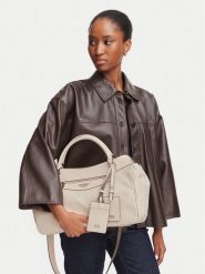 Guess Torebka Antonia HWBG21 83060 Kremowy. Białe torebki do ręki damskie Guess, z aplikacjami, ze skóry, bez dodatków. Za 674.99 zł.