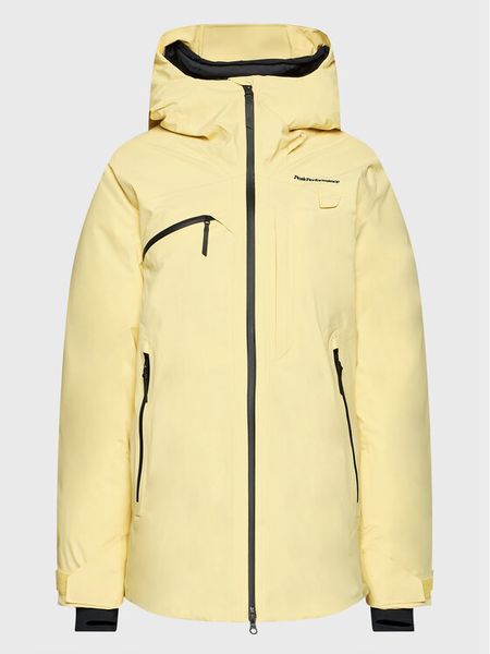 Peak Performance Kurtka narciarska Alpine G78245010 Żółty Regular Fit. Żółte kurtki damskie Peak Performance, xs, bez wzorów, z syntetyku, bez kaptura, narciarskie. Za 2,639.00 zł.