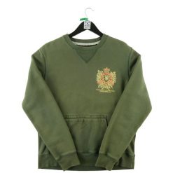 Second life - Sweter męski Polo Ralph Lauren khaki - Stan bardzo dobry. Zielone swetry przez głowę męskie Ralph Lauren, l, bez wzorów, z dresówki, bez kołnierzyka. Za 170.36 zł.
