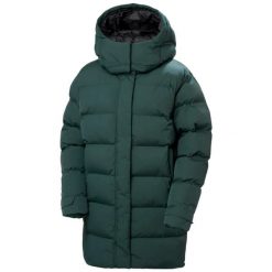 Parka damska z kapturem Helly Hansen Aspire. Czarne kurtki damskie Helly Hansen, bez wzorów, z puchu, z kapturem. W wyprzedaży za 1,087.65 zł.