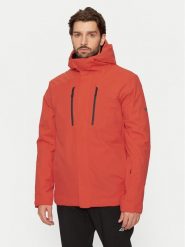 4F Kurtka narciarska 4FWAW24TTJAM575 Czerwony Regular Fit. Czerwone kurtki snowboardowe męskie 4f, l, bez wzorów, z syntetyku, bez kaptura, narciarskie. Za 489.99 zł.