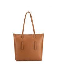 JENNY Torebka JNY-S-001-07 Brązowy. Brązowe torebki do ręki damskie Jenny, bez wzorów, z tworzywa sztucznego, bez dodatków. Za 149.99 zł.