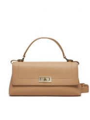 Patrizia Pepe Torebka 8B0211/L001-B524 Beżowy. Brązowe torebki do ręki damskie Patrizia Pepe, bez wzorów, ze skóry, bez dodatków. Za 909.99 zł.
