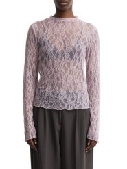 Comma koszulka z długim rękawem z koronką Kobiety różowy, 44. Czerwone t-shirty damskie comma, bez wzorów, z koronki, bez kołnierzyka. Za 269.95 zł.