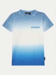 Napapijri T-Shirt S-Merse NP0A4ILFB2W1 M Niebieski Regular Fit. Niebieskie t-shirty dla chłopców Napapijri, bez wzorów, z bawełny, bez ramiączek. Za 79.99 zł.