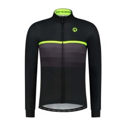 Koszulka rowerowa męska Rogelli HERO II z długim rękawem. Czarne koszulki sportowe męskie Rogelli, na lato, m, bez wzorów, bez kołnierzyka, bez ramiączek, rowerowe. W wyprzedaży za 367.00 zł.