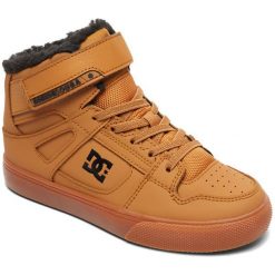 DC Tenisówki chłopięce Pure Ht Wnt Ev B Shoe We9 Wheat 33. Buty sportowe chłopięce DC, bez wzorów, z gumy, za kostkę, bez zapięcia. W wyprzedaży za 195.00 zł.