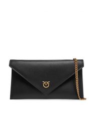 PINKO Torebka Flat Purse Mini AI 25-26 PCPL 105347 A0F1 Czarny. Czarne torebki do ręki damskie Pinko, bez wzorów, ze skóry, wizytowe, bez dodatków. Za 699.99 zł.