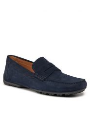 Geox Mokasyny U Kosmopolis + Grip U35CFB 00020 C4064 Granatowy. Niebieskie mokasyny męskie Geox, ze skóry. Za 409.99 zł.