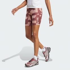 Szorty Terrex Multi 8-Inch Tight Printed. Czarne szorty sportowe damskie Adidas, l, bez wzorów, z materiału, sportowe, trekkingowe. Za 279.00 zł.