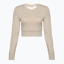 Top treningowy damski Gymshark Pause Strappy Back Crop Top. Szare koszulki sportowe damskie GYMSHARK, m, bez wzorów, bez kołnierzyka, bez ramiączek, na fitness i siłownię. Za 94.99 zł.