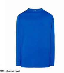 JHK - T-shirt męski z długimi rękawami niebieski royal S. Niebieskie t-shirty męskie JHK, m, bez wzorów, bez kołnierzyka. Za 24.20 zł.