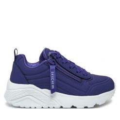 Sneakersy Skechers. Niebieskie trampki i tenisówki chłopięce Skechers, bez wzorów, bez zapięcia. Za 229.99 zł.