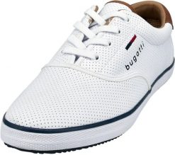 Bugatti męskie trampki 321-AFH01-5000-2000 White 45. Białe trampki męskie Bugatti, bez wzorów, bez zapięcia. Za 329.99 zł.